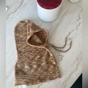 Free People Brown Knit Hood